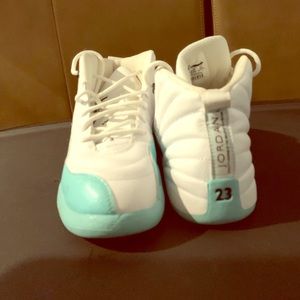 Kids' Air Jordan 12 Retro Bg French Aqua